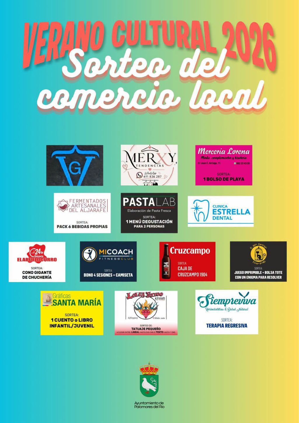 El Ayuntamiento de Palomares del Río celebra nuevos sorteos con premios del comercio local