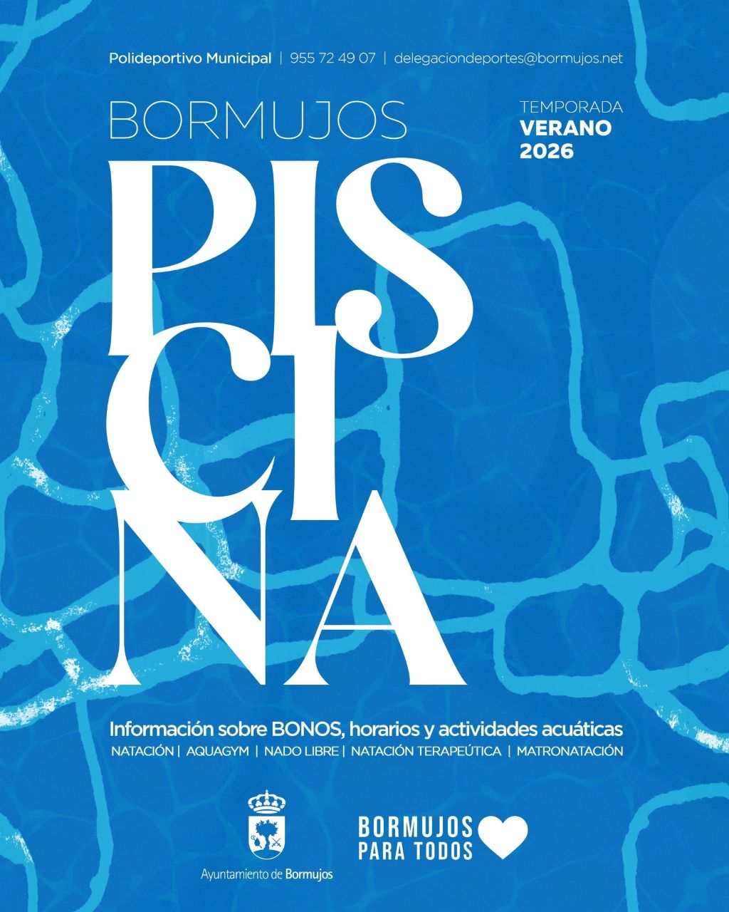 Bormujos abre la piscina municipal con una completa programación de verano y actividades acuáticas