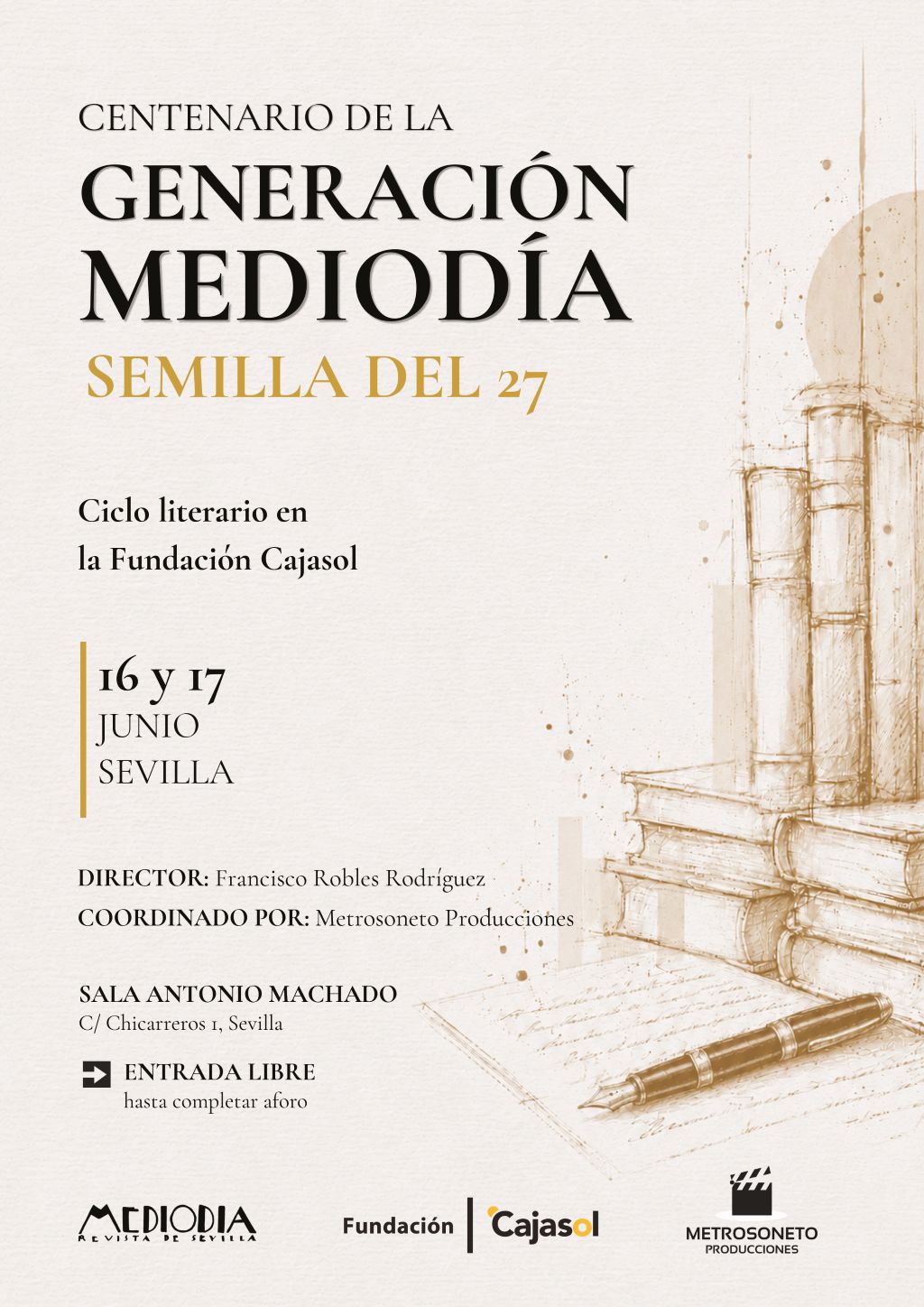 El ciclo sobre Mediodía de la Fundación Cajasol y Metrosoneto arranca el lunes con una visita a la Casa de Cernuda