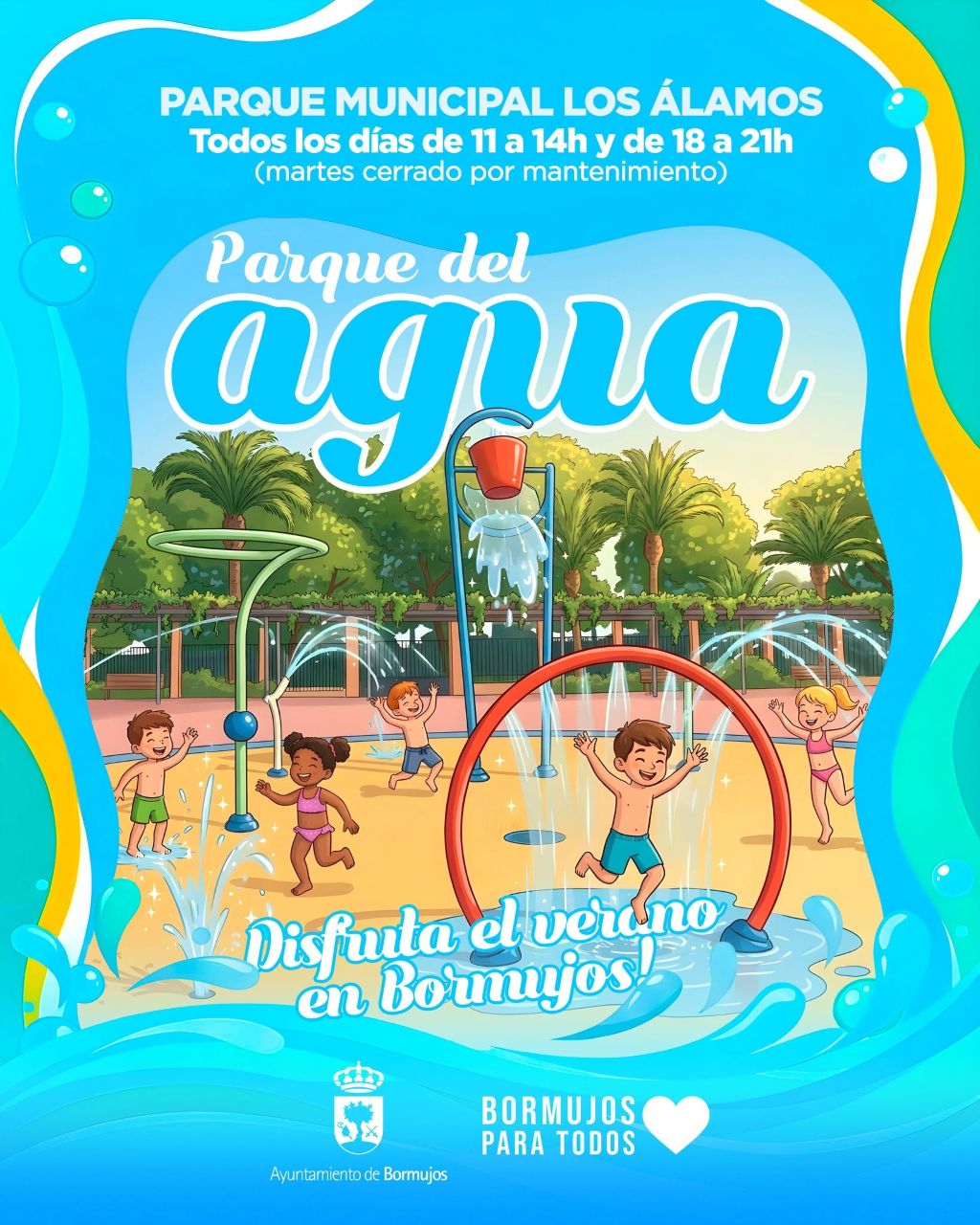Bormujos abre una nueva temporada del Parque del Agua para combatir el calor del verano