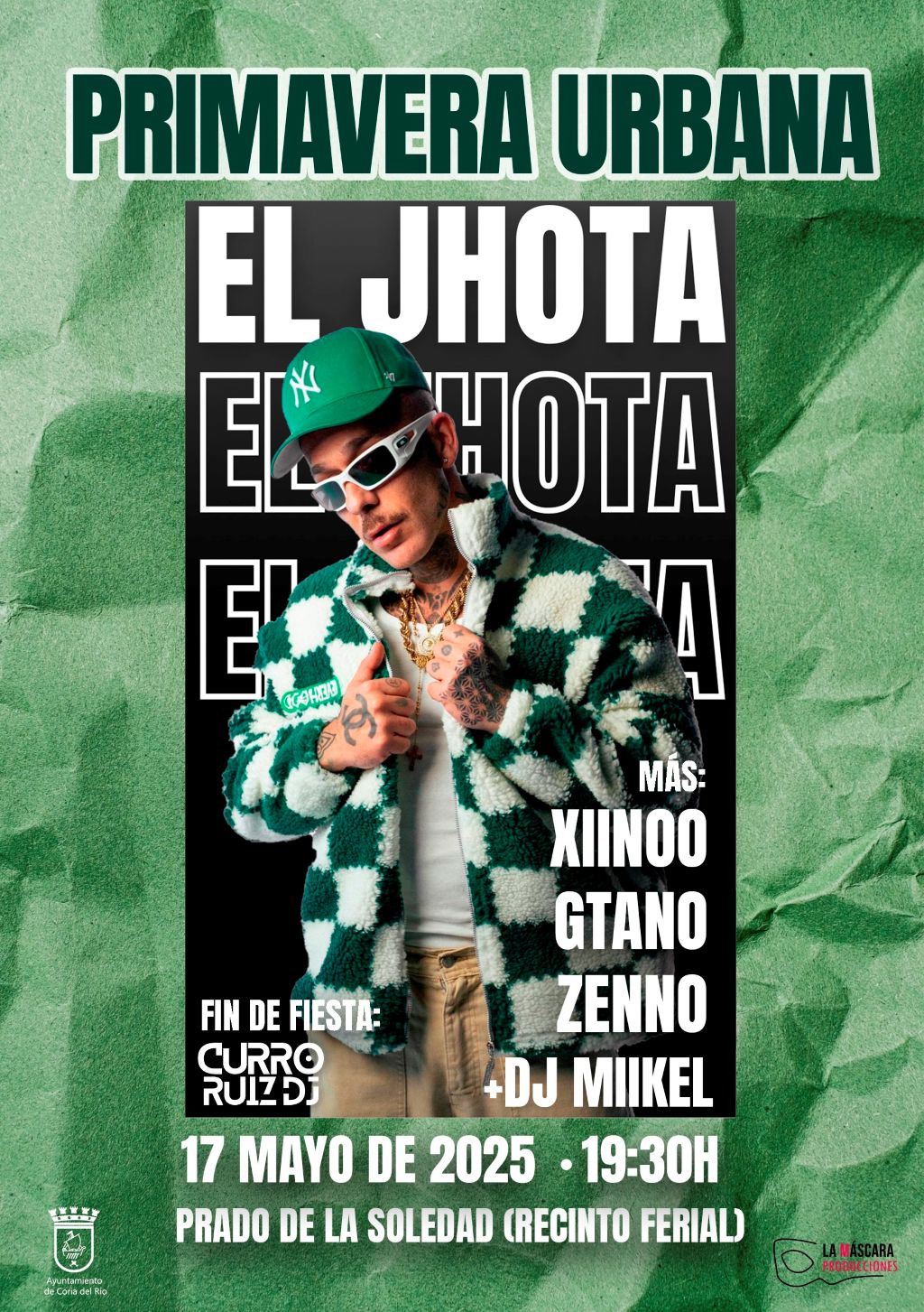 Coria del Río celebra su Primavera Urbana con El Jhota y lo mejor del panorama musical joven
