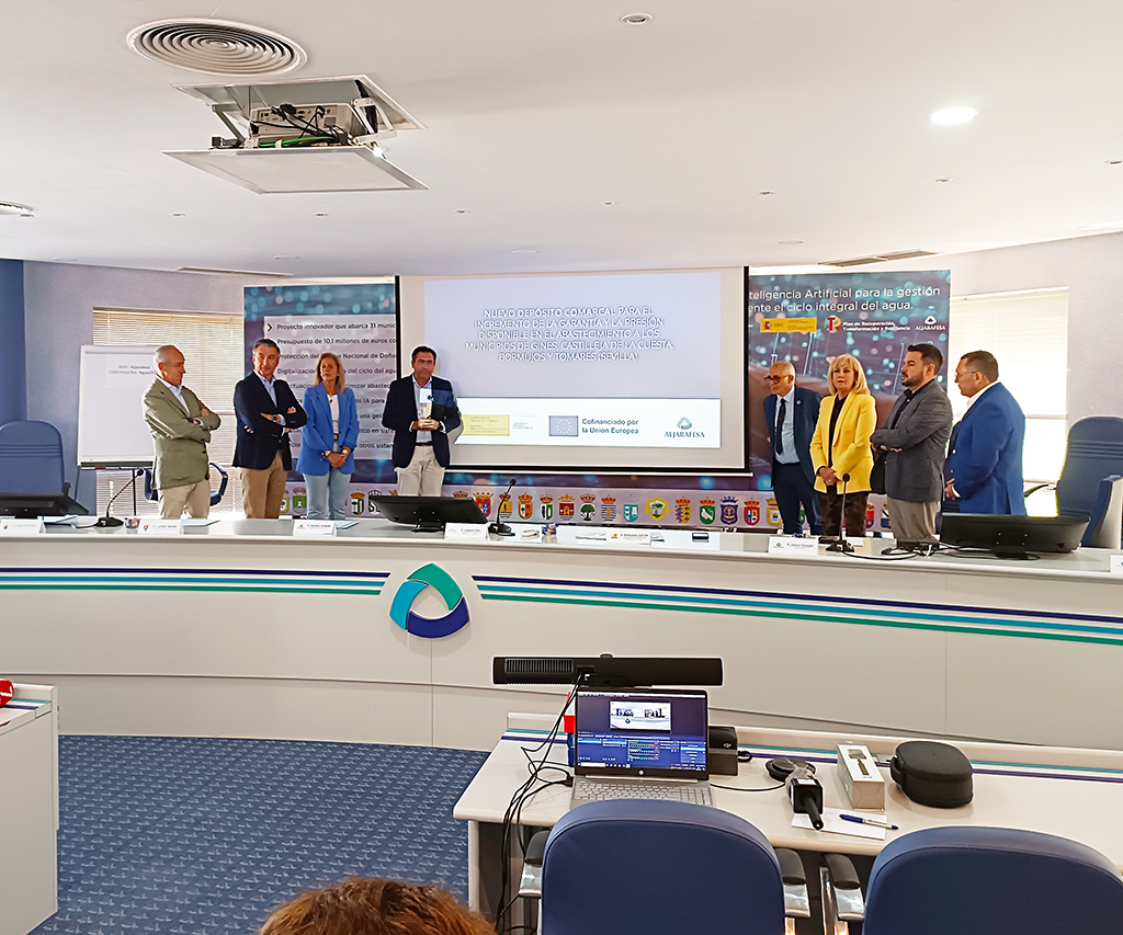 Un nuevo depósito de regulación de agua mejorará la presión en Tomares, Gines, Bormujos y Castilleja de la Cuesta